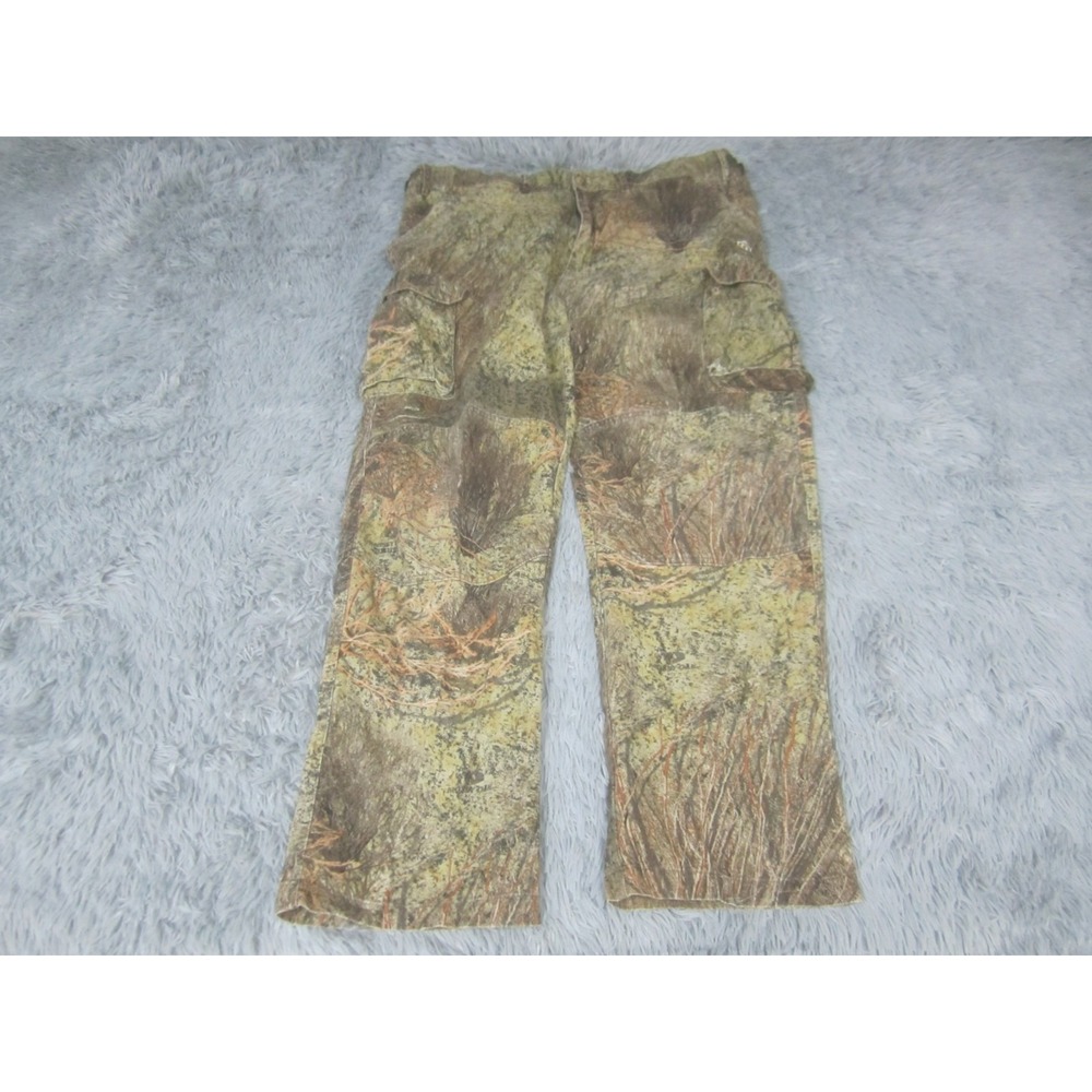 Game‎ Winner Outdoors Camouflage Pants Mens XL Green Brown Straight Leg Cargo